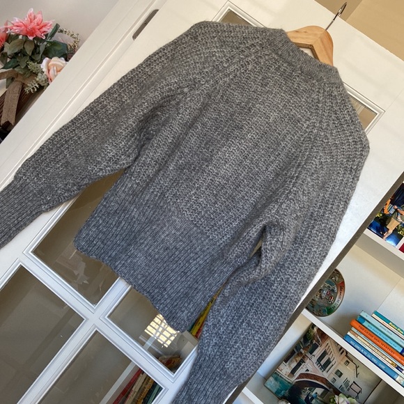 ZARA ribbed knit cardigan jacket alpaca and wool blend blogger favorite - Picture 9 of 9